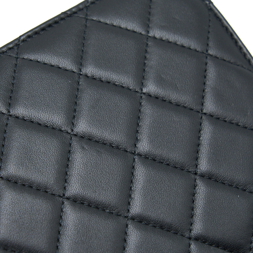 Chanel Trendy CC Wallet On Chain Lambskin Black