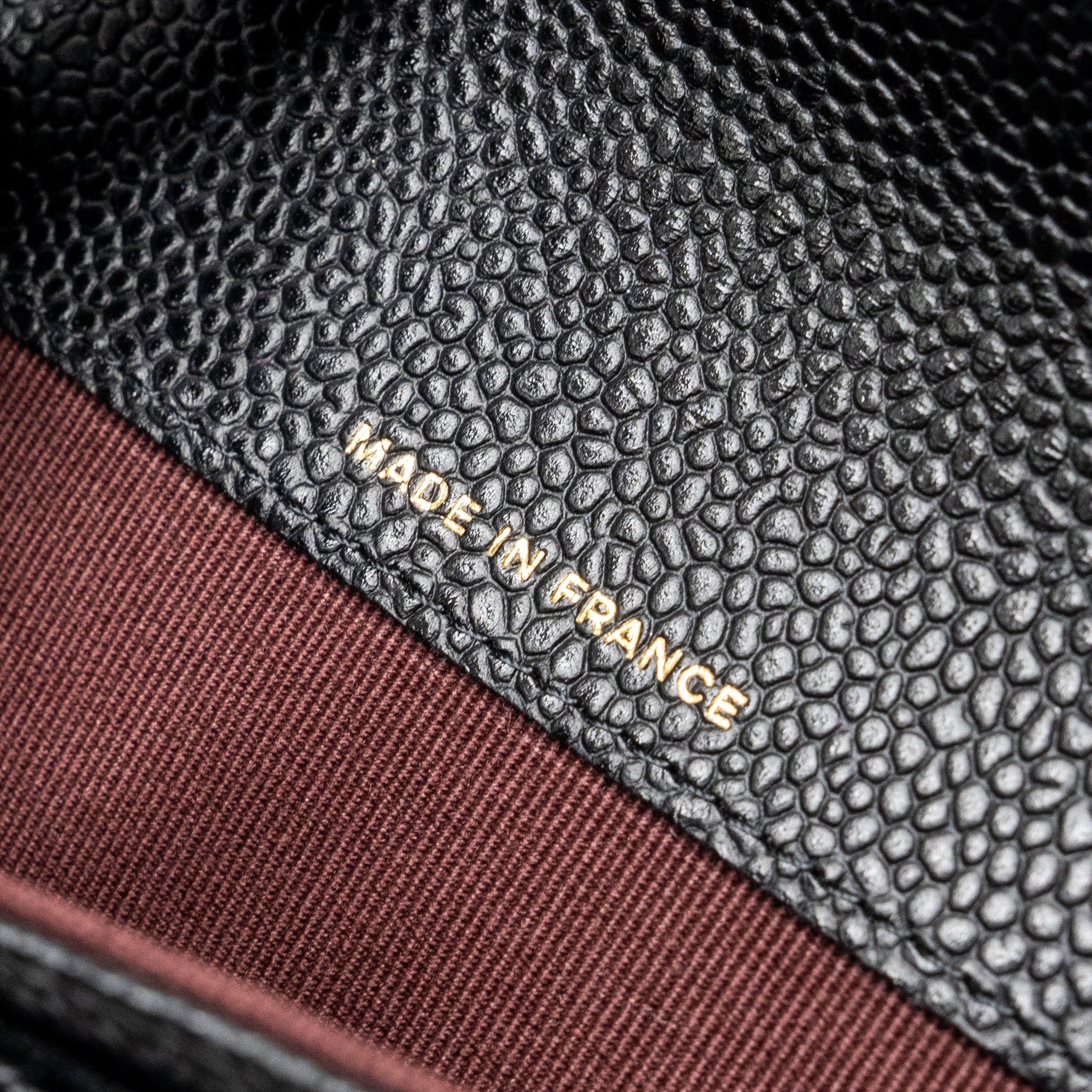 Chanel Classic Flap Card Holder Caviar Black  (Microchip)