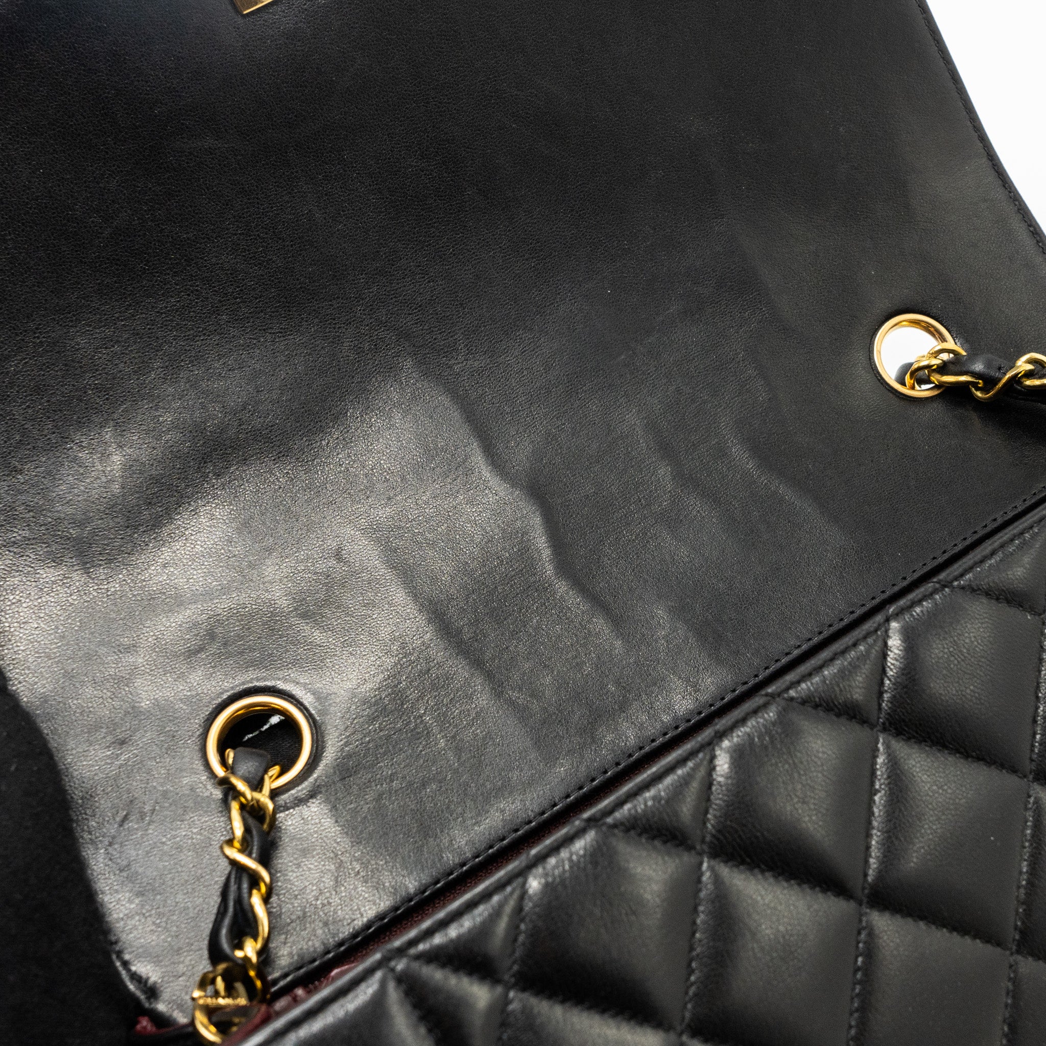 Chanel Vintage Diana Flap Bag Lambskin Black