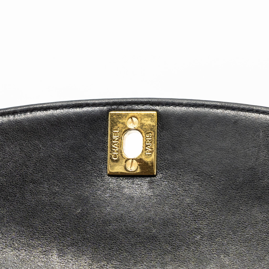 Chanel Vintage Diana Flap Bag Lambskin Black