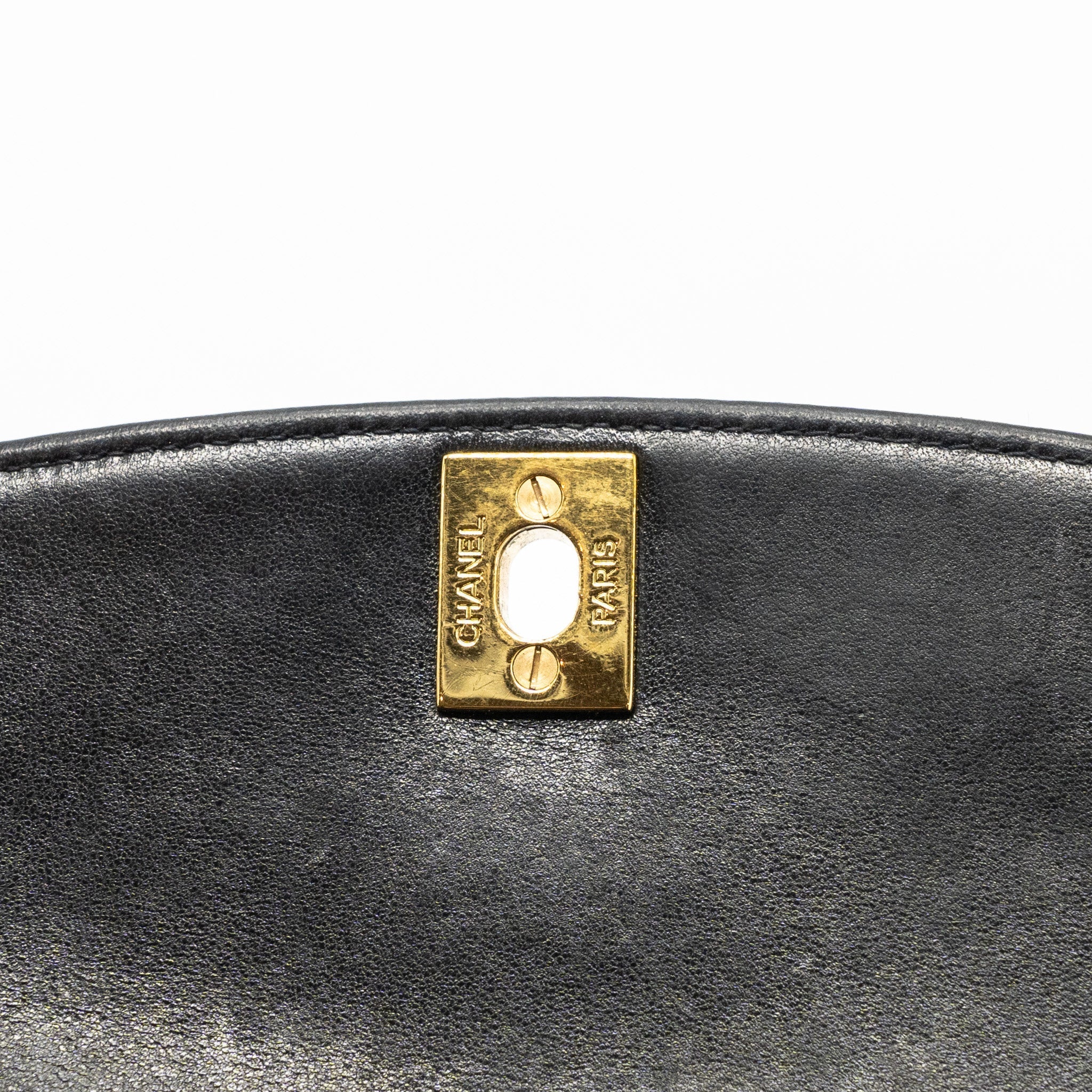 Chanel Vintage Diana Flap Bag Lambskin Black