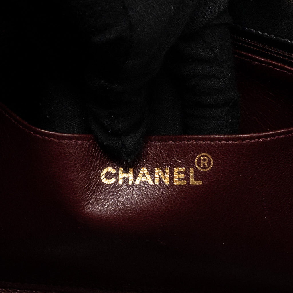 Chanel Vintage Diana Flap Bag Lambskin Black