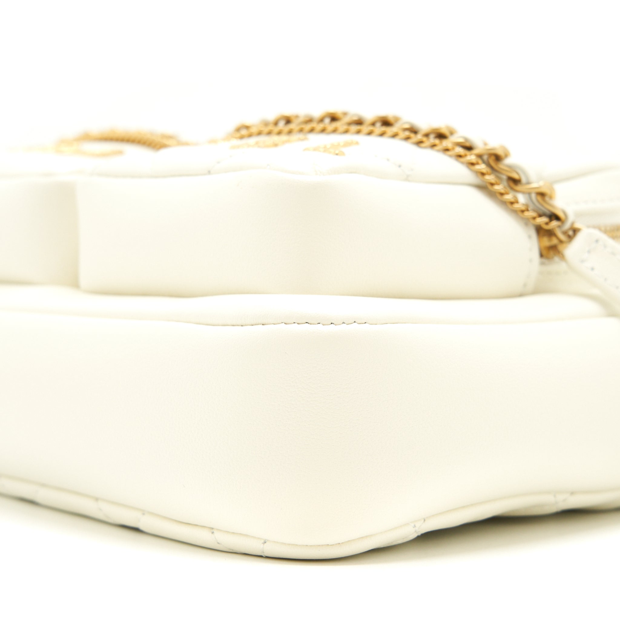 Chanel 22C Camera Bag calfskin white