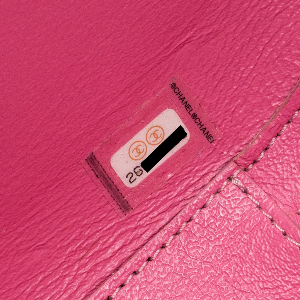 Chanel Oval Chevron Bag Lambskin Pink L
