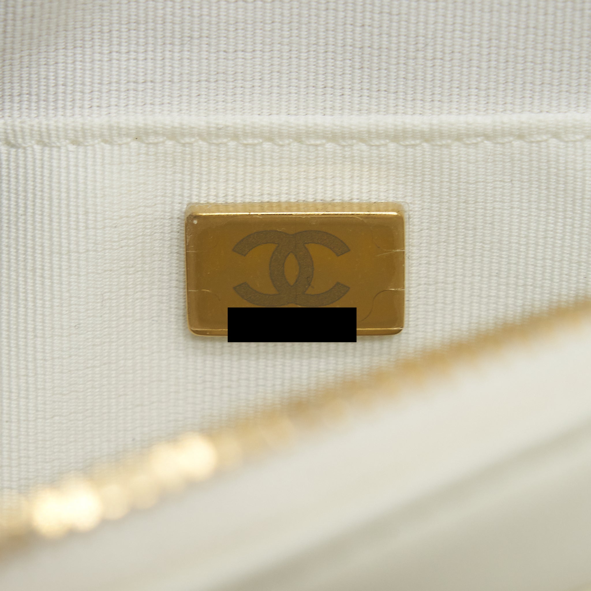 Chanel 22C Camera Bag calfskin white