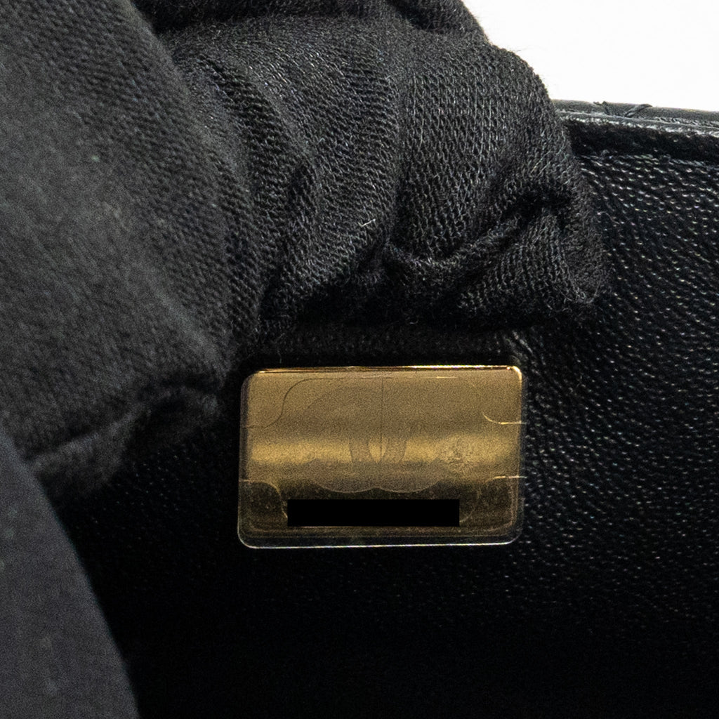 Chanel Mini Rectangular Flap Bag Lambskin Black L (microchip)
