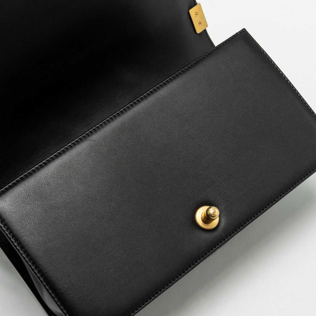 Chanel Medium Boy Bag Calfskin Black