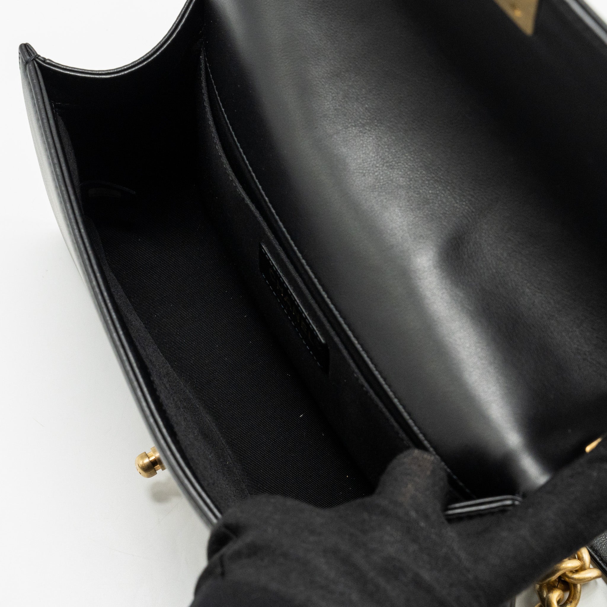 Chanel Medium Boy Bag Calfskin Black