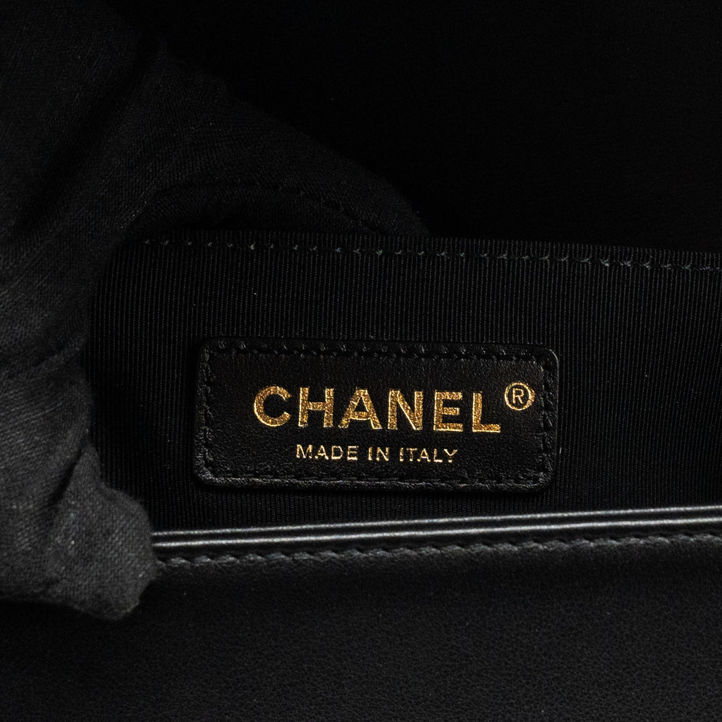 Chanel Medium Boy Bag Calfskin Black