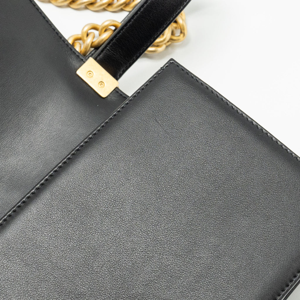 Chanel Medium Boy Bag Calfskin Black