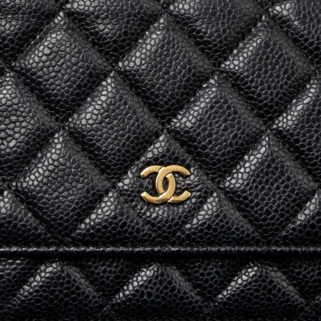 Chanel Classic Wallet On Chain Caviar Black