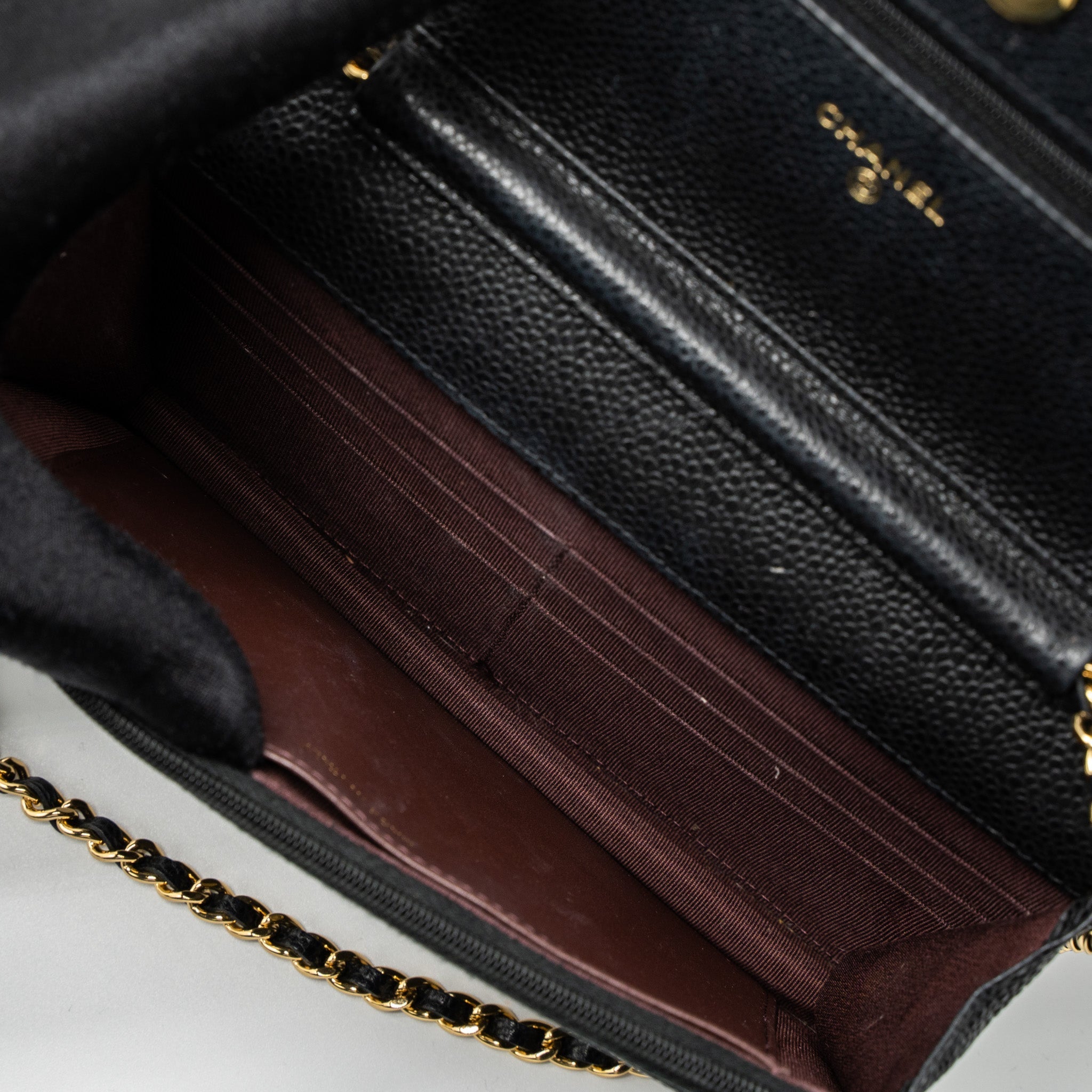 Chanel Classic Wallet On Chain Caviar Black