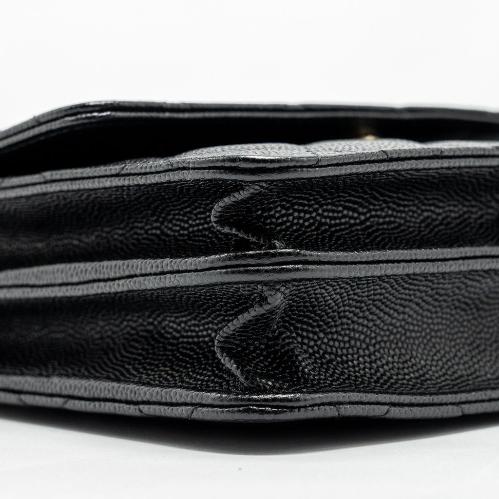 Chanel Quilted Wallet on chain Caviar Black