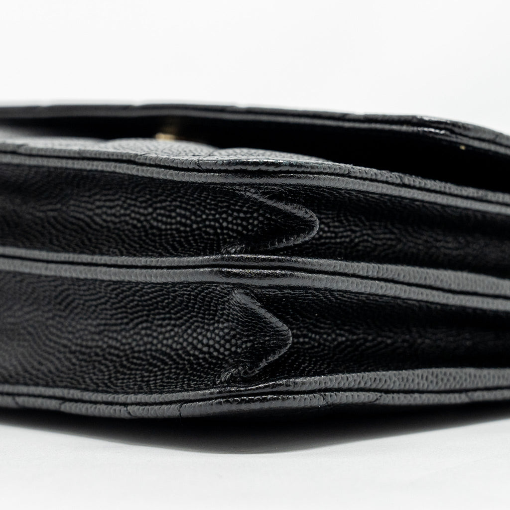 Chanel Quilted Wallet on chain Caviar Black