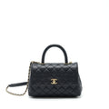 Chanel small coco handle caviar black L