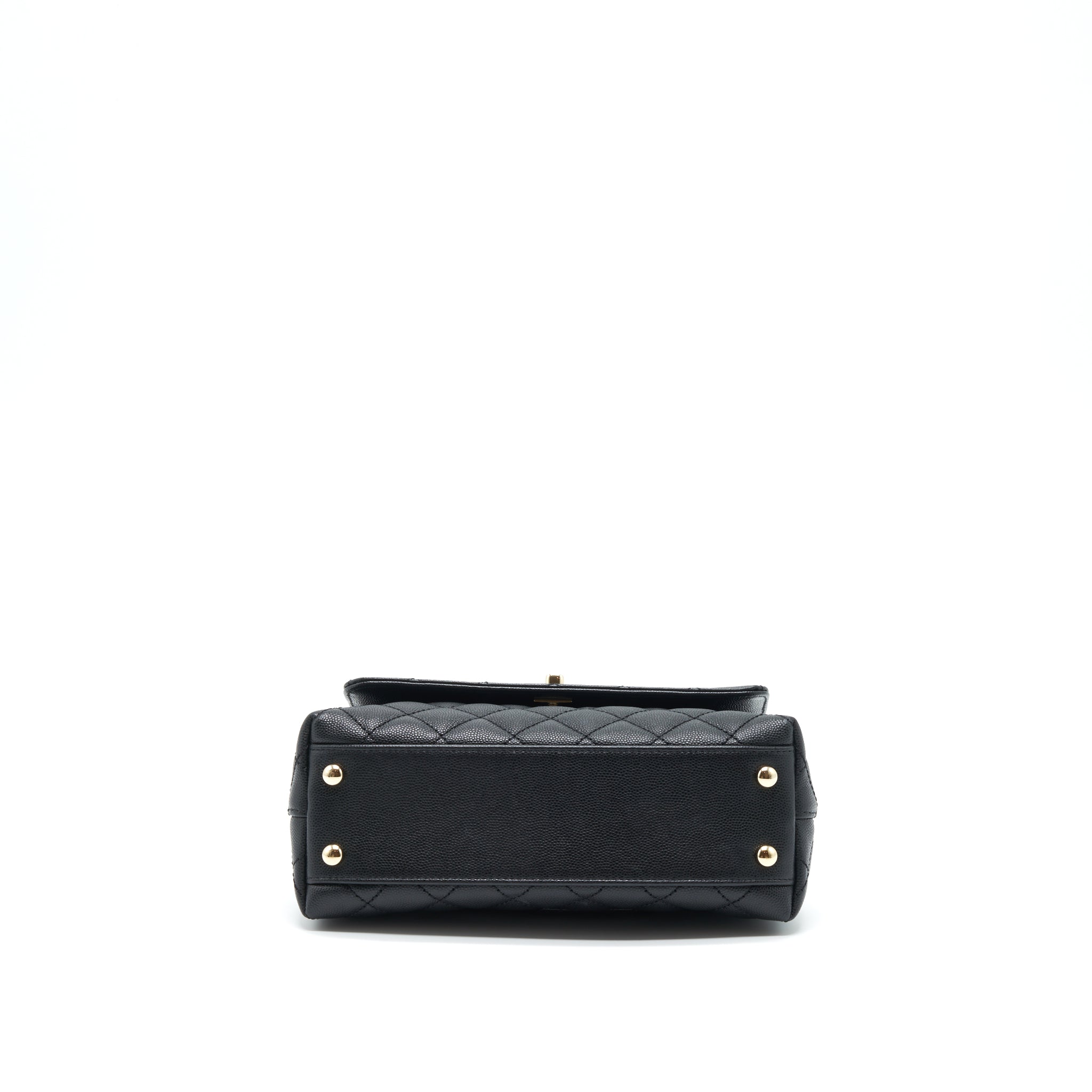 Chanel small coco handle caviar black L