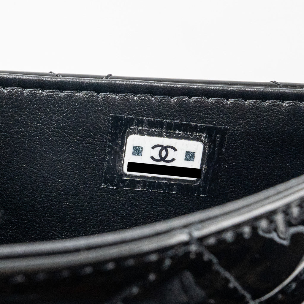 Chanel 23K Hoop Bag Patent leather black  (microchip)