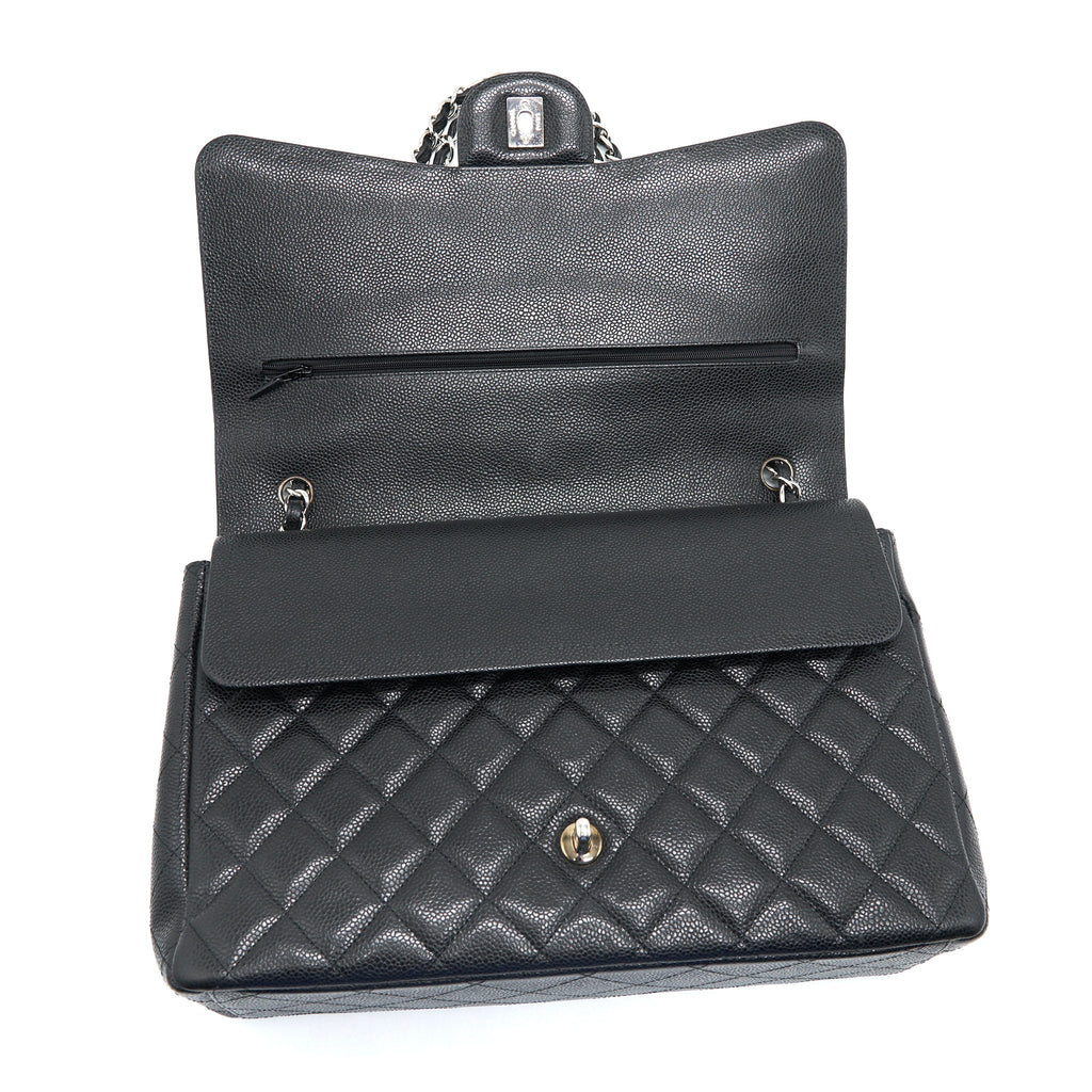 Chanel Maxi Flap Bag Caviar  Black