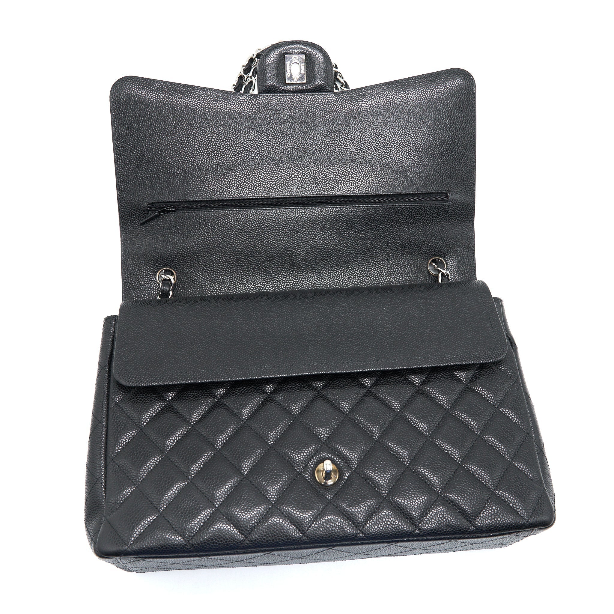 Chanel Maxi Flap Bag Caviar  Black