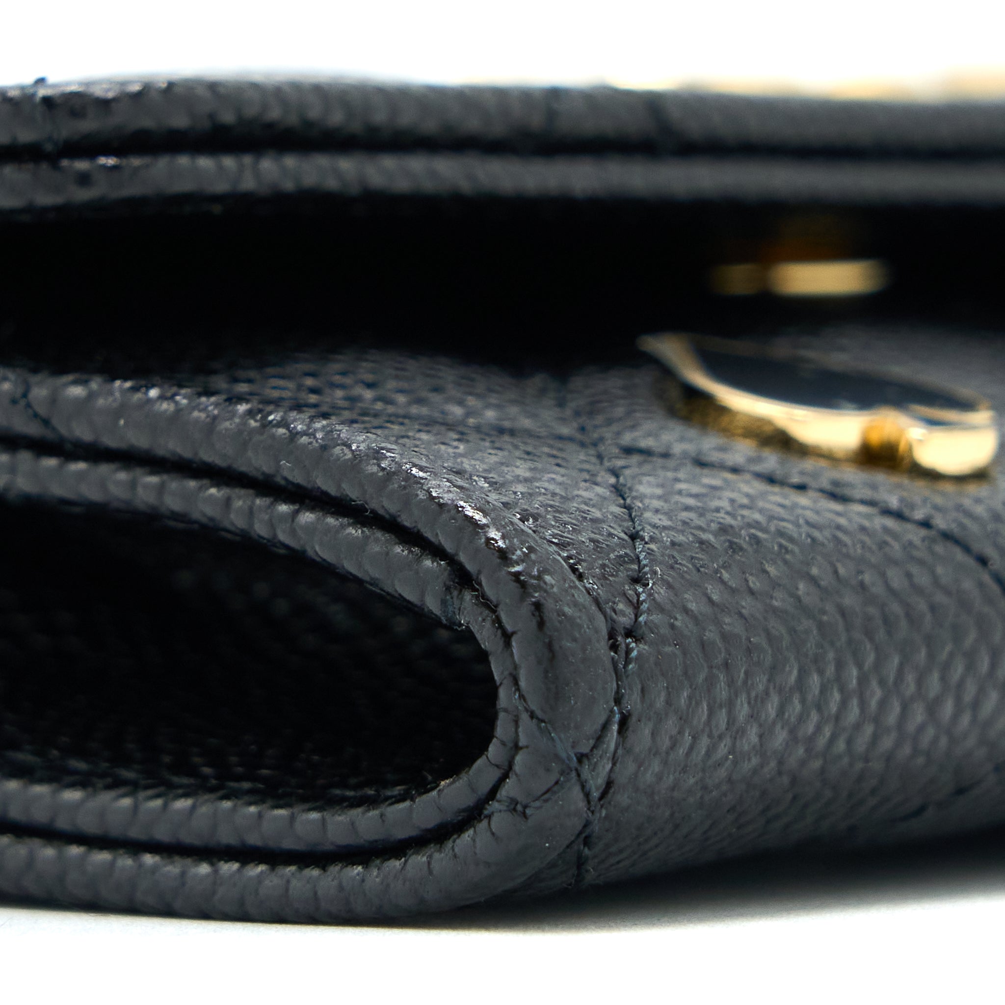 Chanel 23C Limited Edition Card Holder Caviar Black  (Microchip)