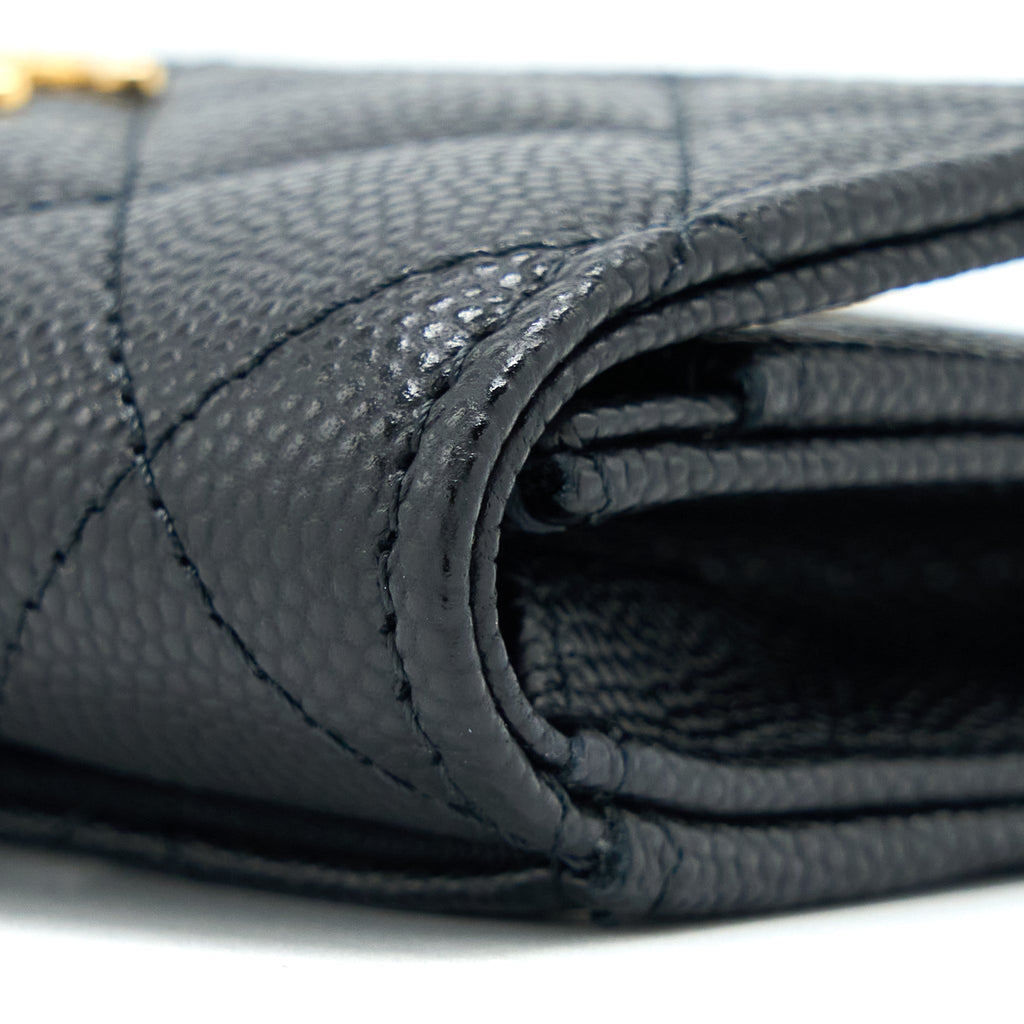 Chanel 23C Limited Edition Card Holder Caviar Black  (Microchip)