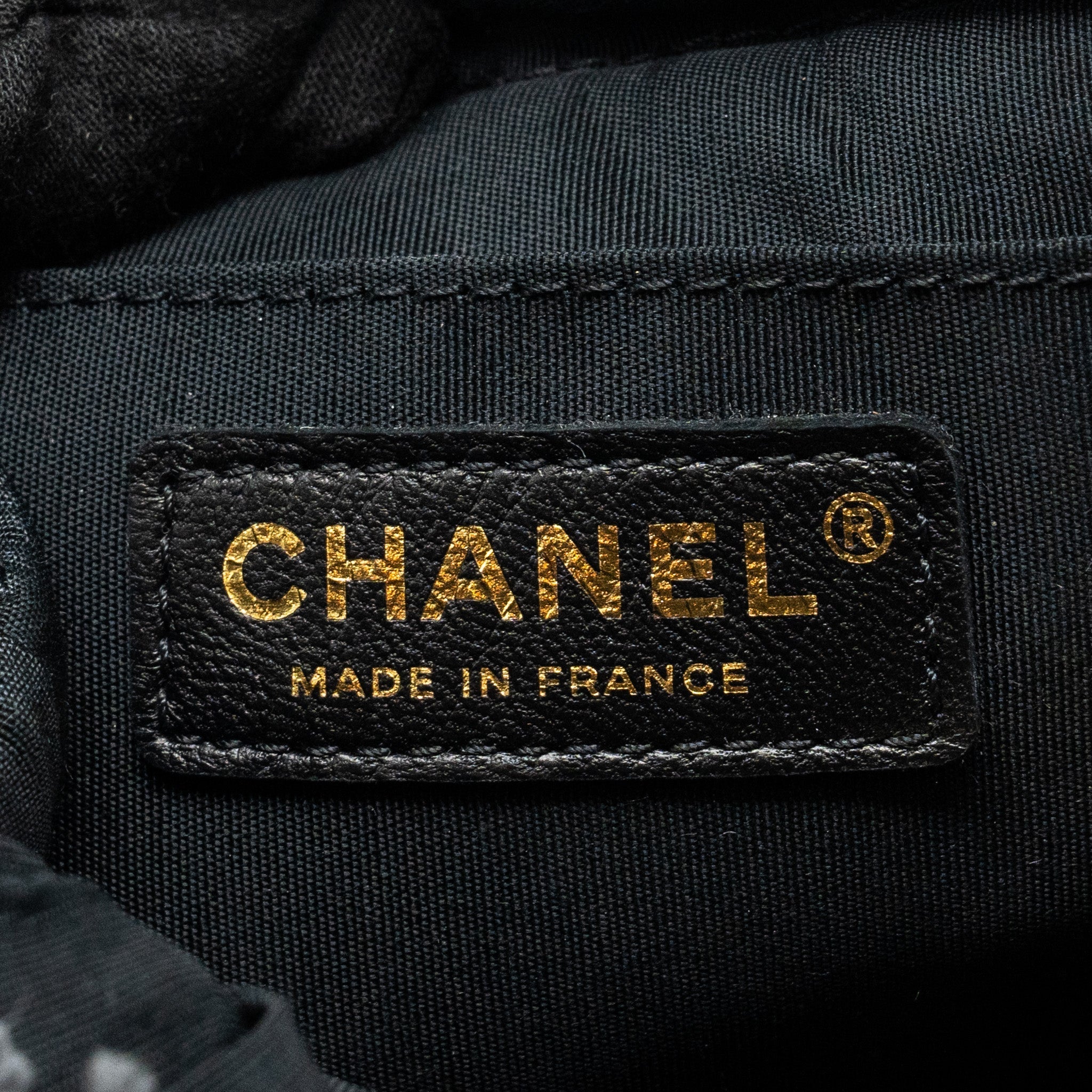 Chanel Small Bucket Bag Denim Black L (Microchip)