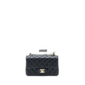 Chanel Mini Rectangular Flap Bag Lambskin Black L (Microchip)