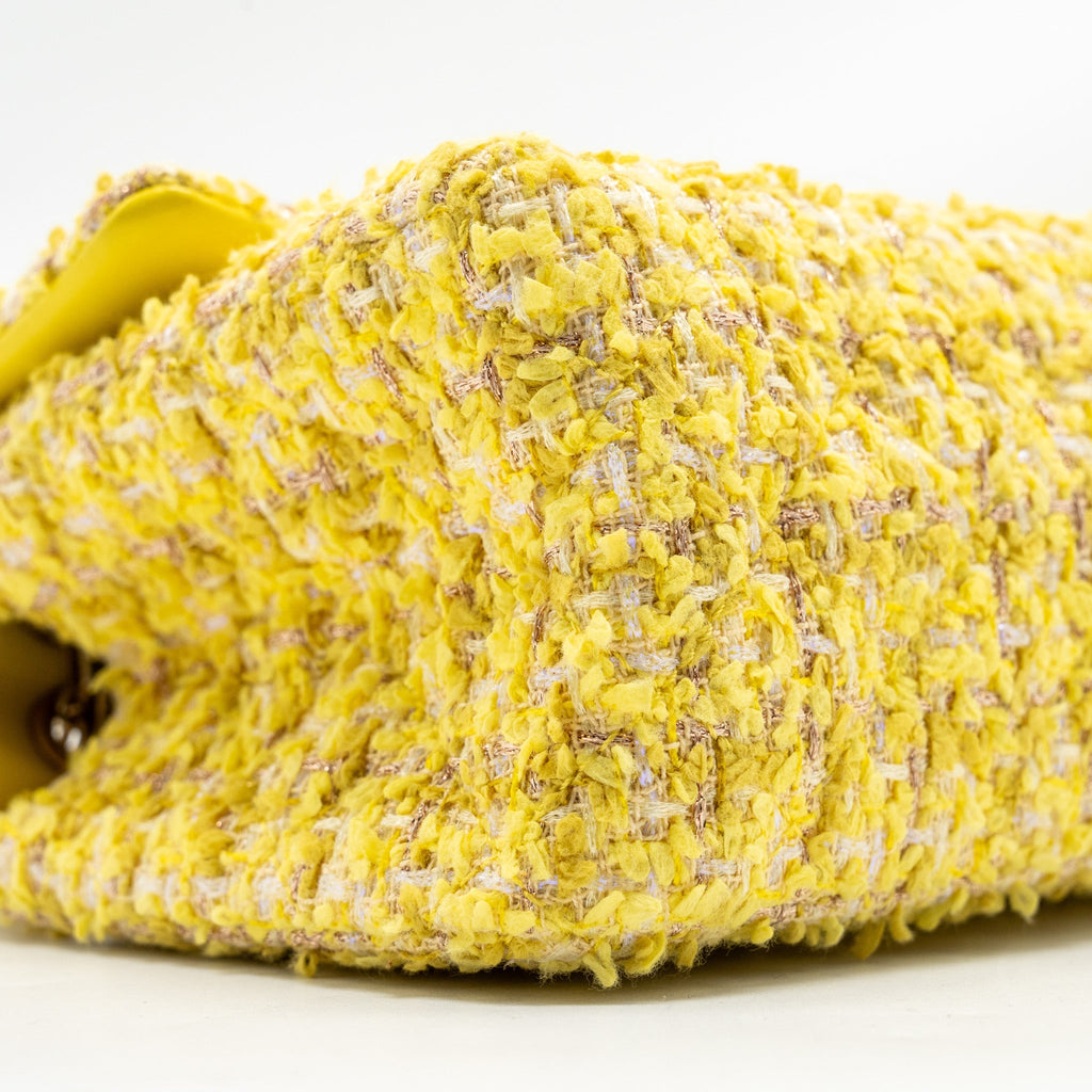Chanel Mini 2.55 Reissue Flap Bag Tweed Yellow