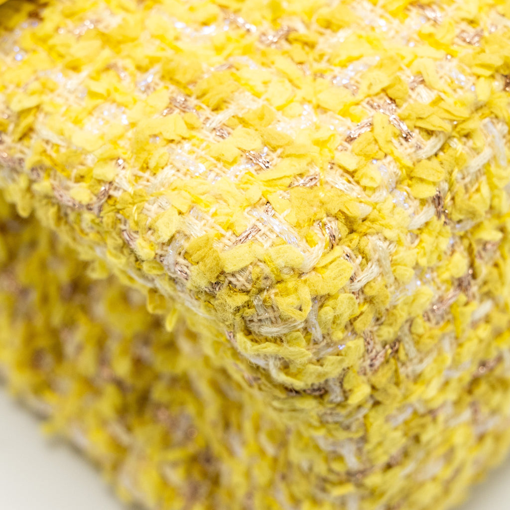 Chanel Mini 2.55 Reissue Flap Bag Tweed Yellow
