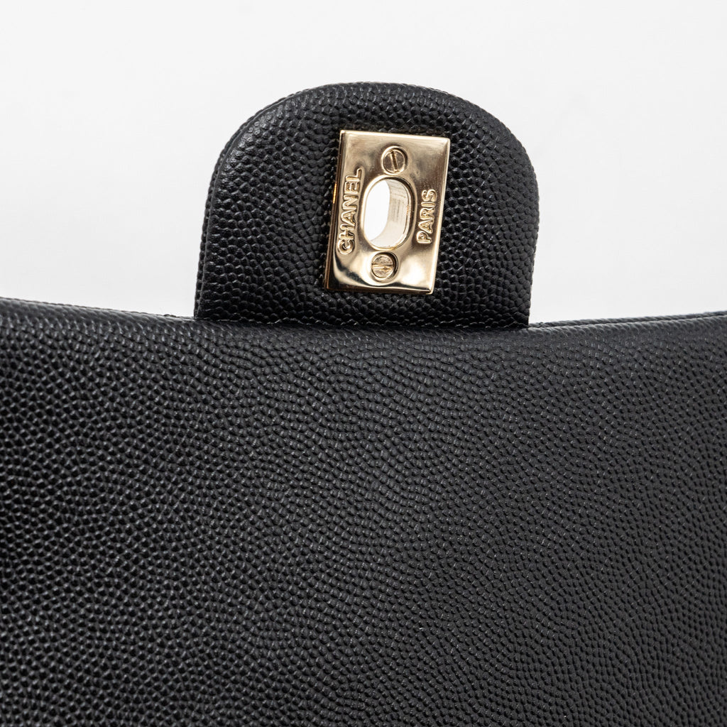 Chanel Classic Mini Rectangular Flap Bag Caviar Black