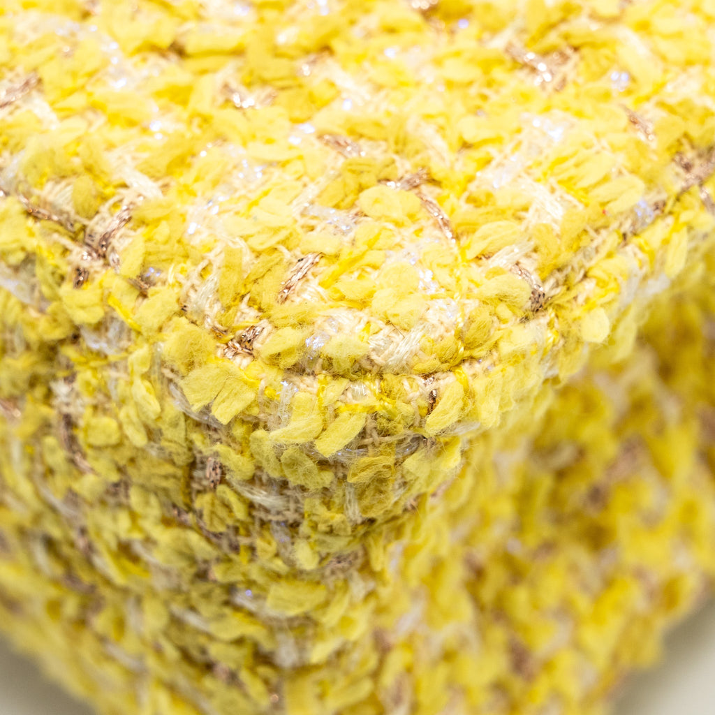 Chanel Mini 2.55 Reissue Flap Bag Tweed Yellow