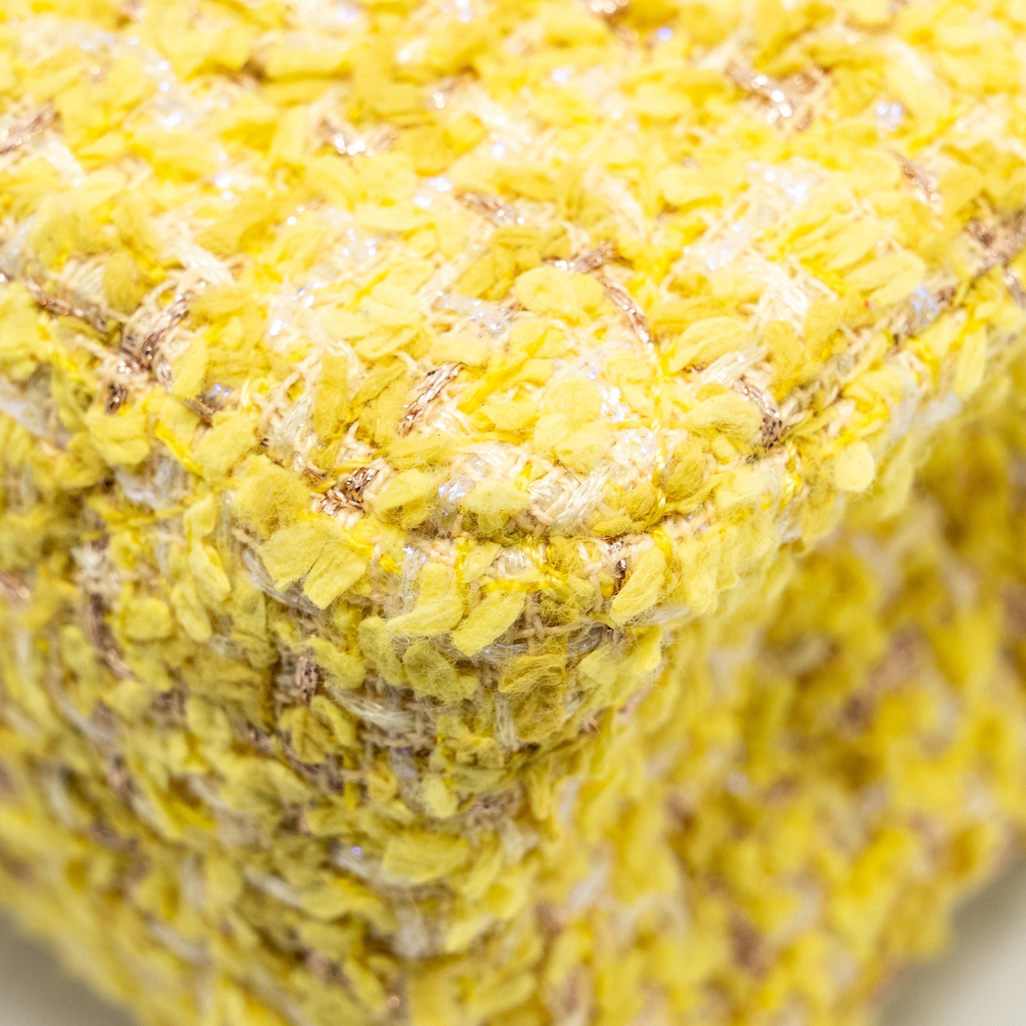 Chanel Mini 2.55 Reissue Flap Bag Tweed Yellow