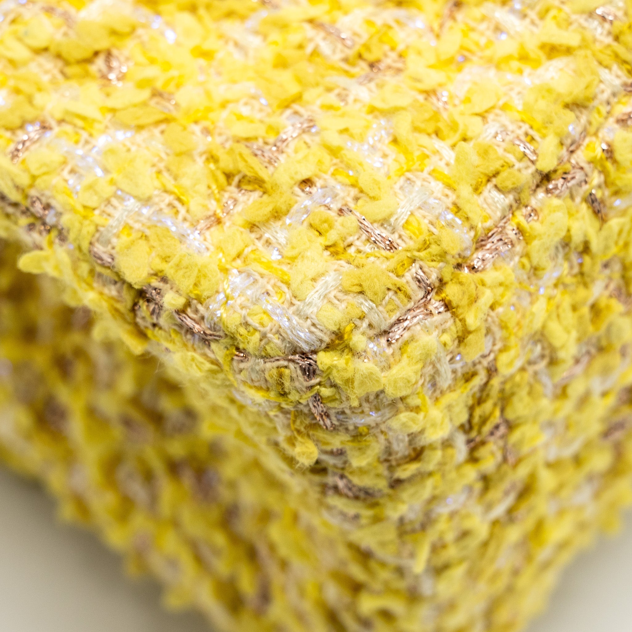 Chanel Mini 2.55 Reissue Flap Bag Tweed Yellow