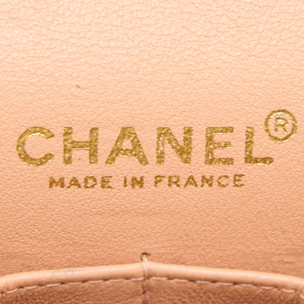 Chanel Vintage Coco Medium Classic Flap Bag Fabric Pink