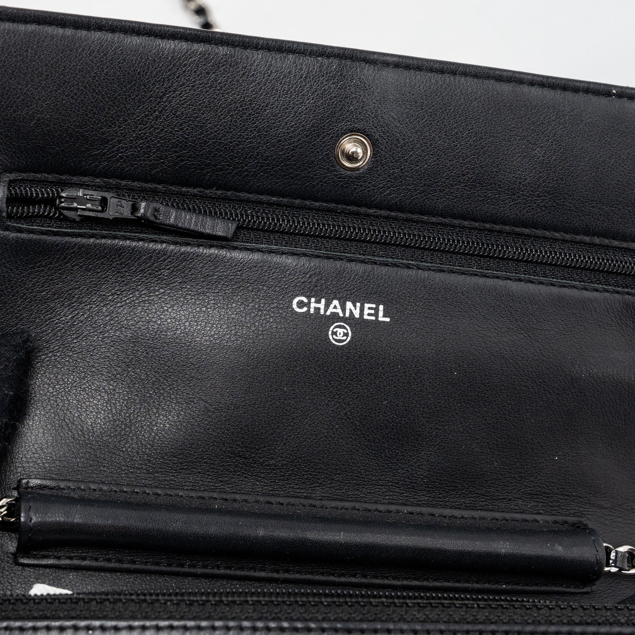 Chanel Classic Wallet On Chain Patent Black