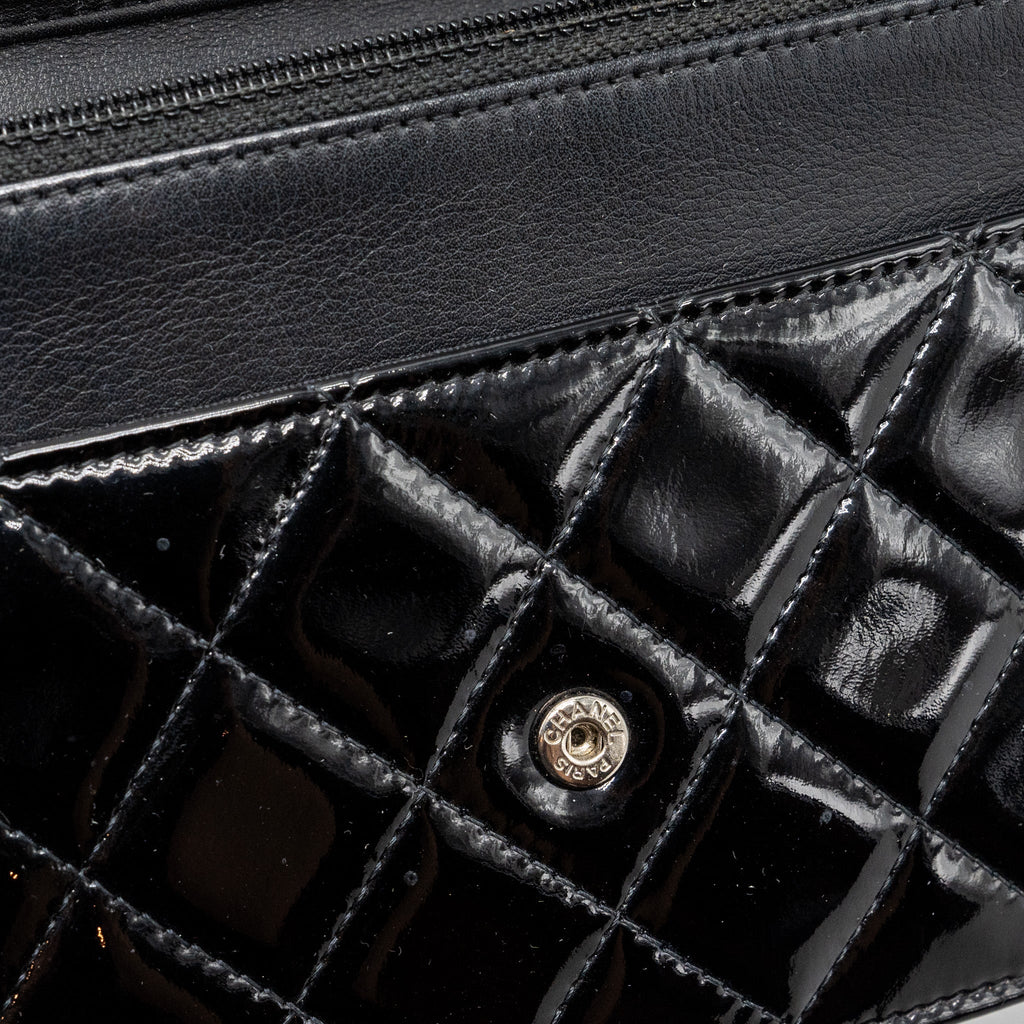 Chanel Classic Wallet On Chain Patent Black