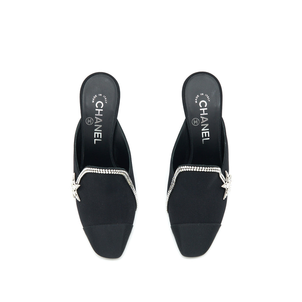 Chanel size 37 Star Suede High heel Loafer