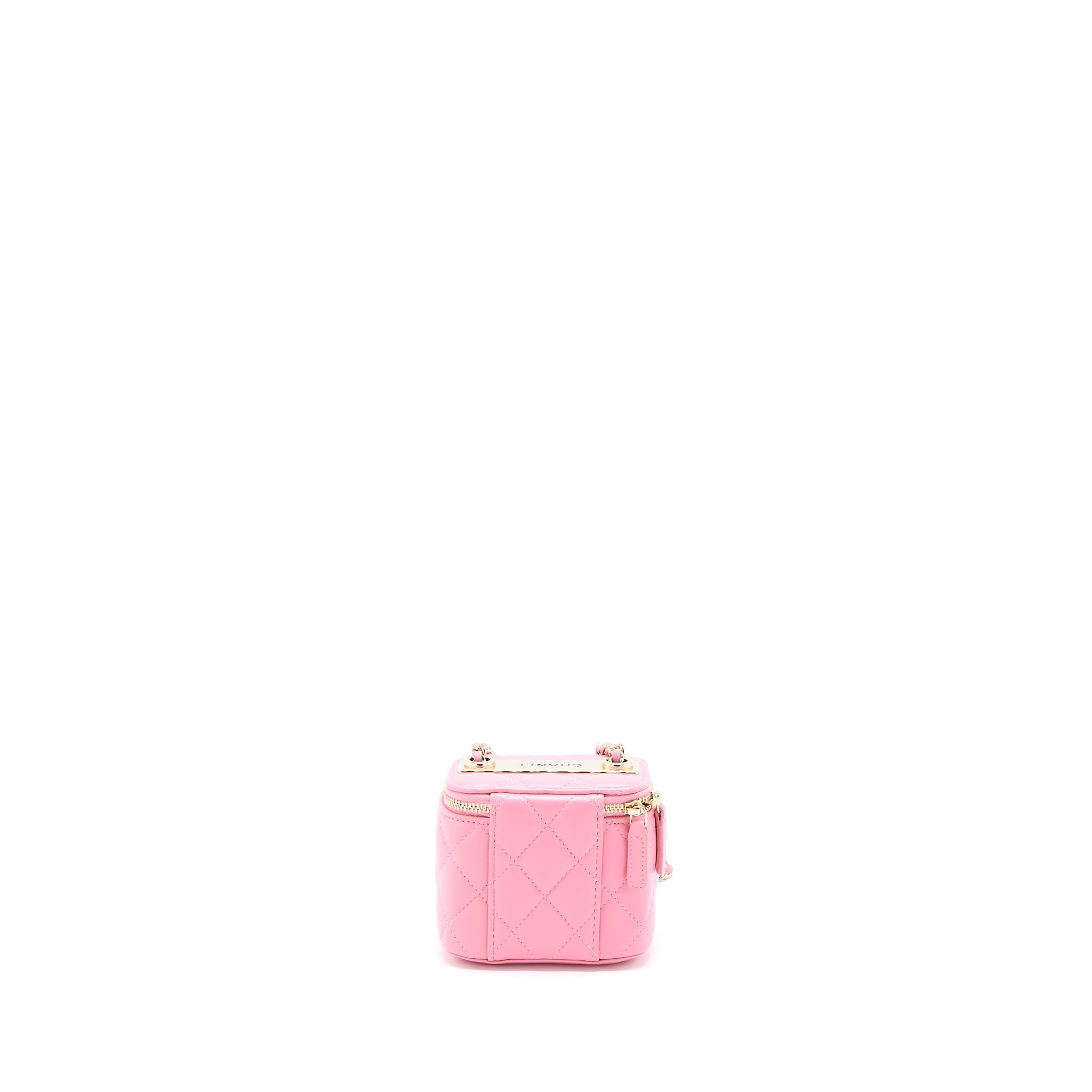 Chanel Mini Trendy CC Vanity with Chain Lambskin Pink L
