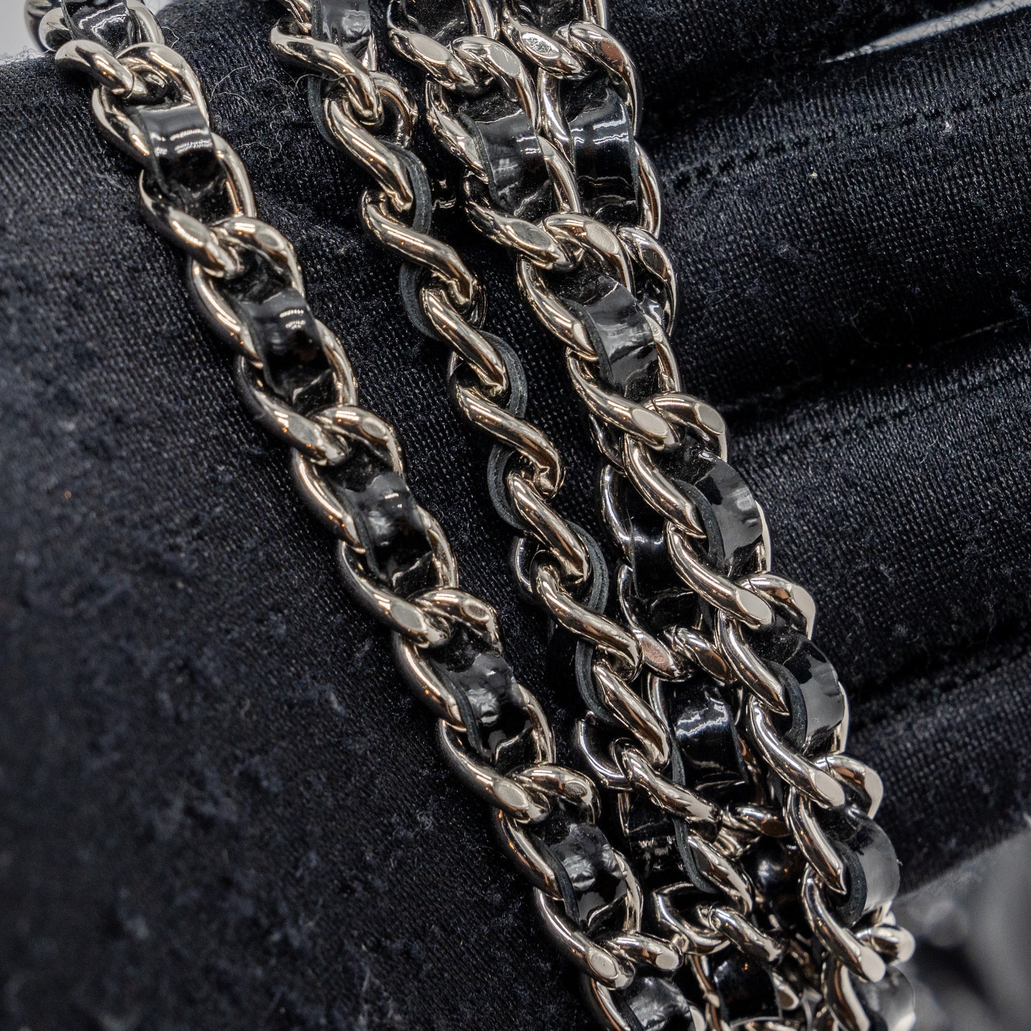 Chanel Classic Wallet On Chain Patent Black