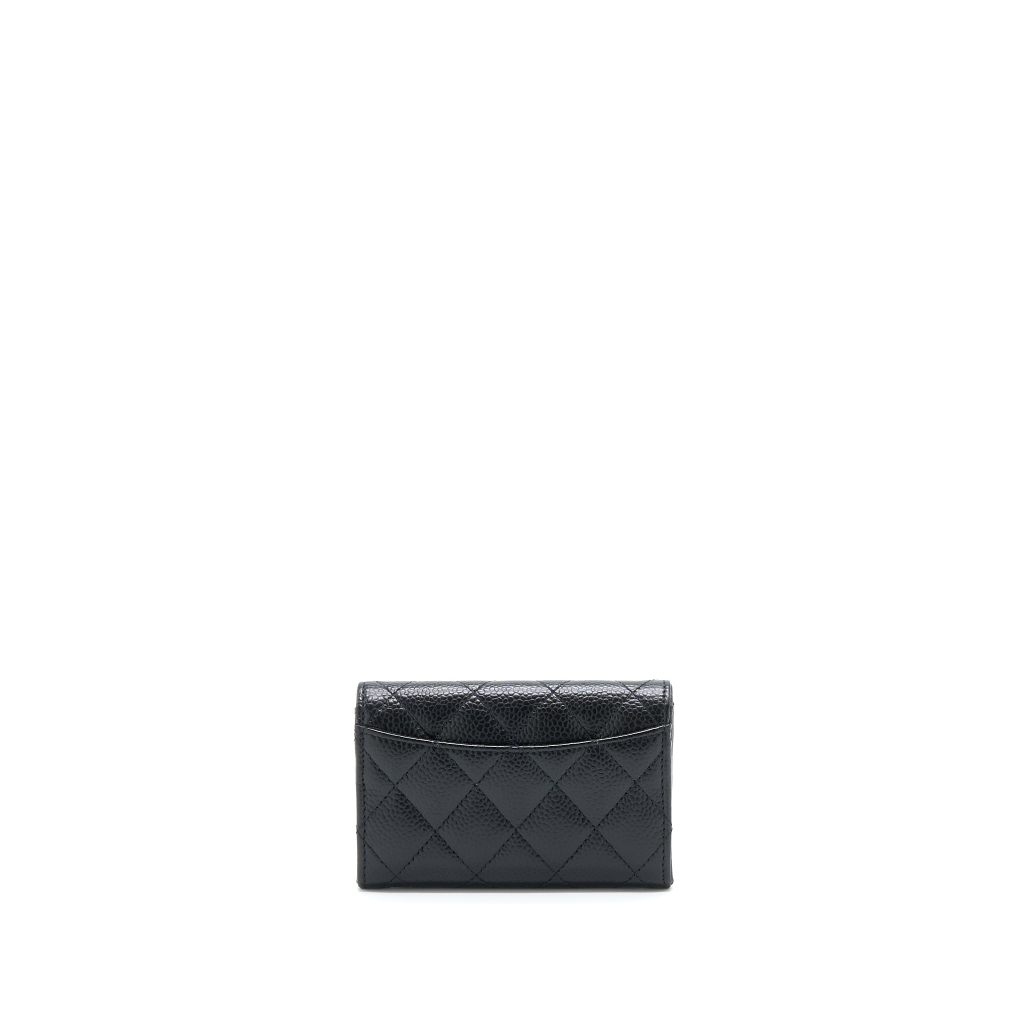Chanel Classic Flap Card Holder Caviar Black