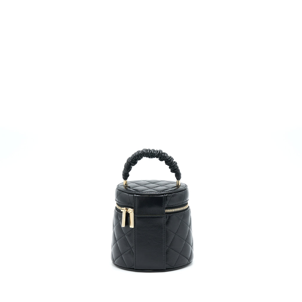 Chanel 22S Top Handle Vanity Lambskin Black L