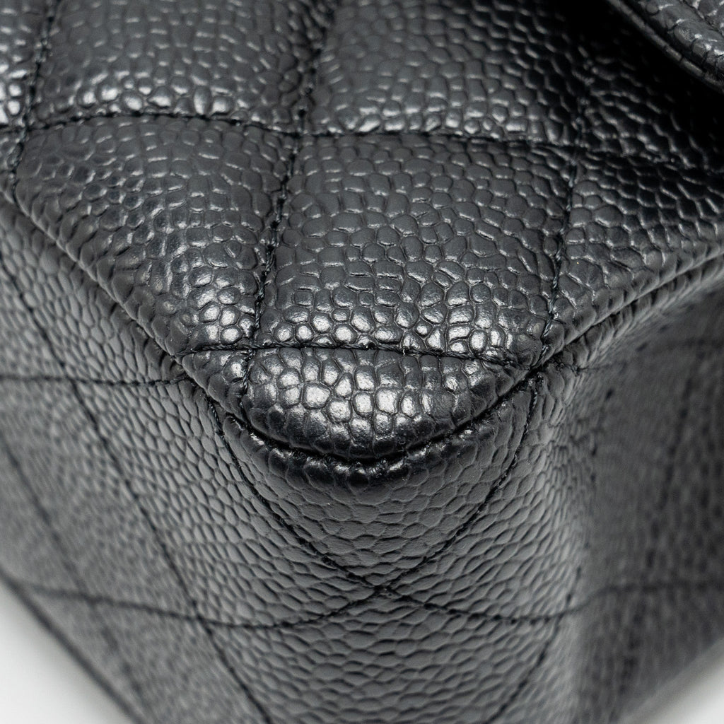 Chanel Medium Classic Double Flap Bag Caviar Black