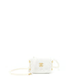 Chanel Pearl Crush Mini Crossbody Bag Lambskin White