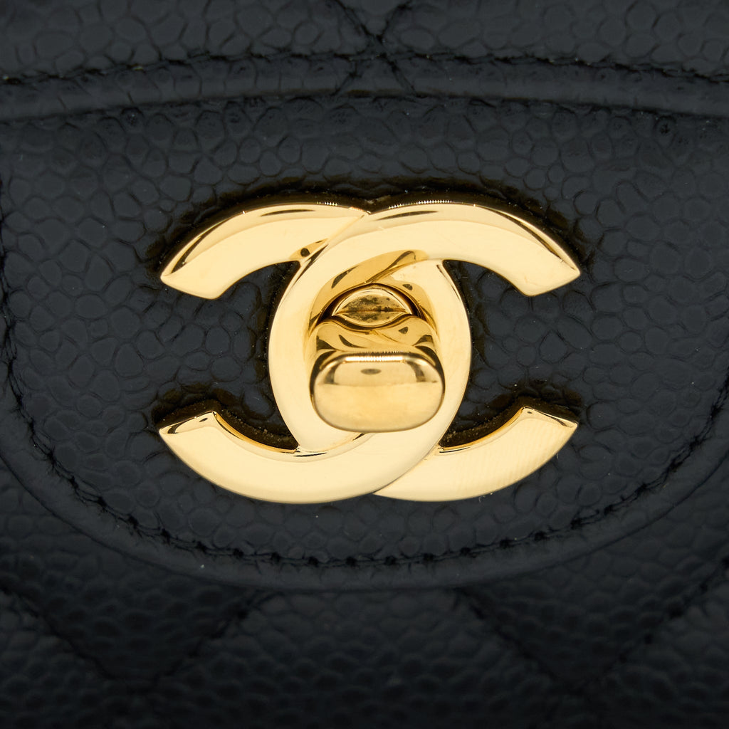 Chanel Small Classic Double Flap Bag Caviar Black