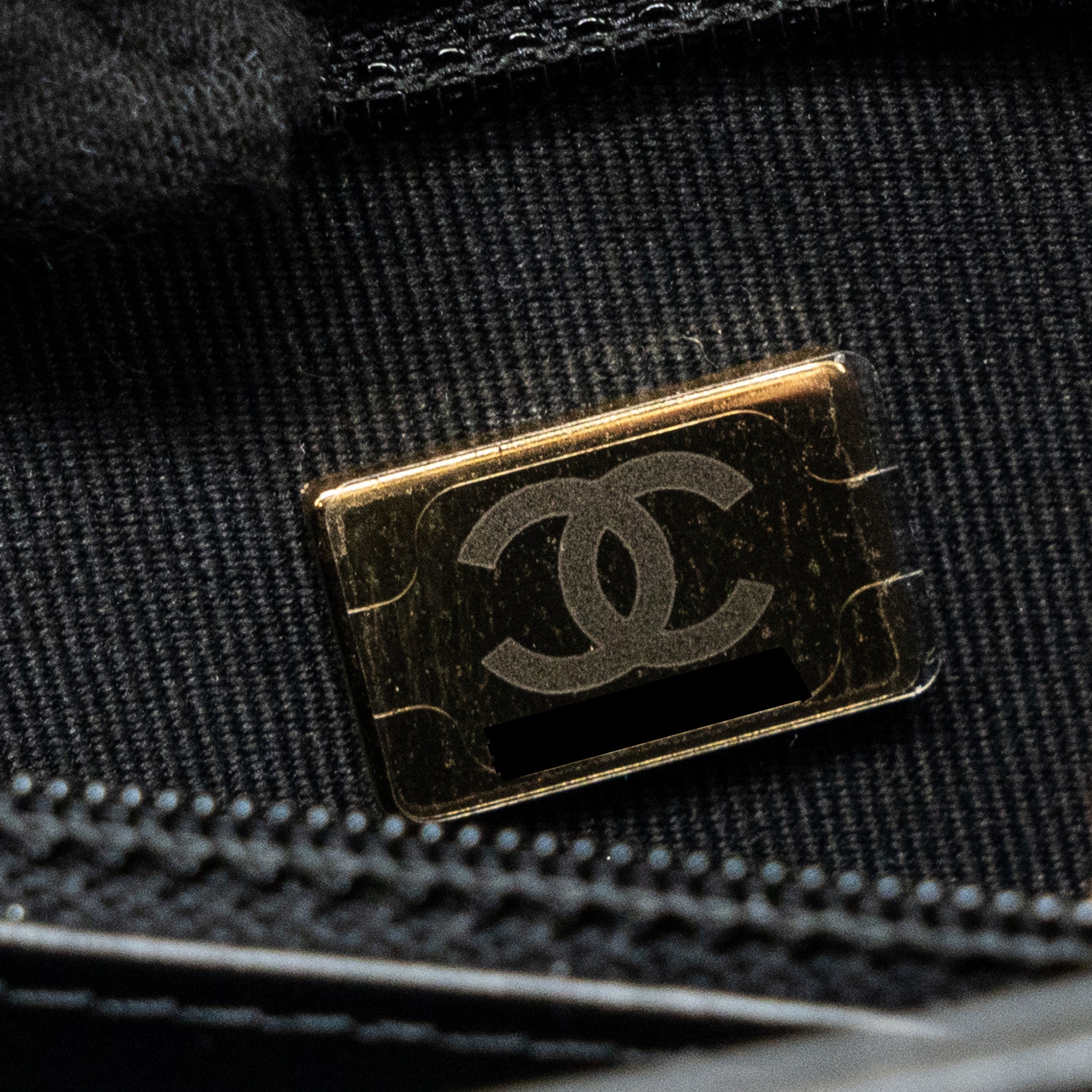 Chanel 23k Mini Shopping Bag Calfskin Black  (microchip)