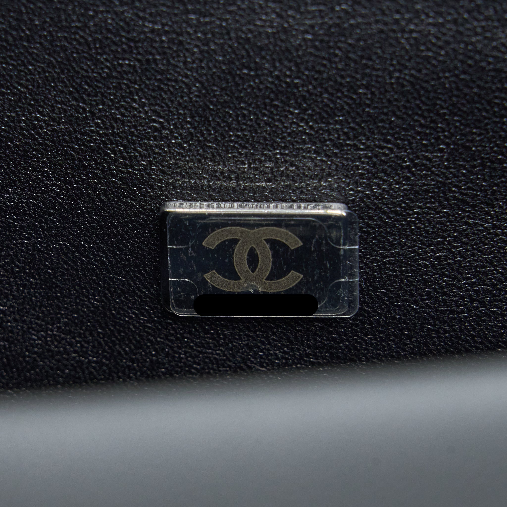 Chanel Small Boy Bag Caviar Black Ruthenium  (Microchip)