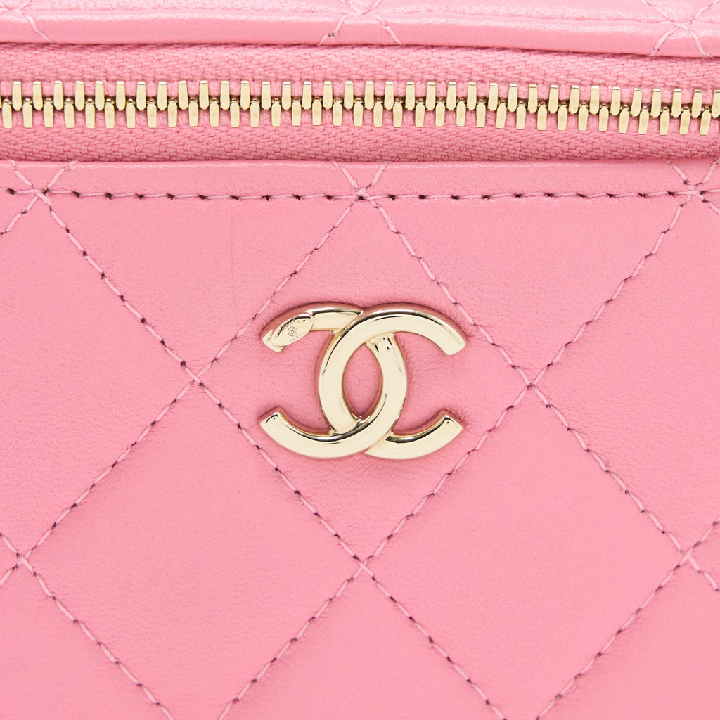 Chanel Mini Trendy CC Vanity with Chain Lambskin Pink L