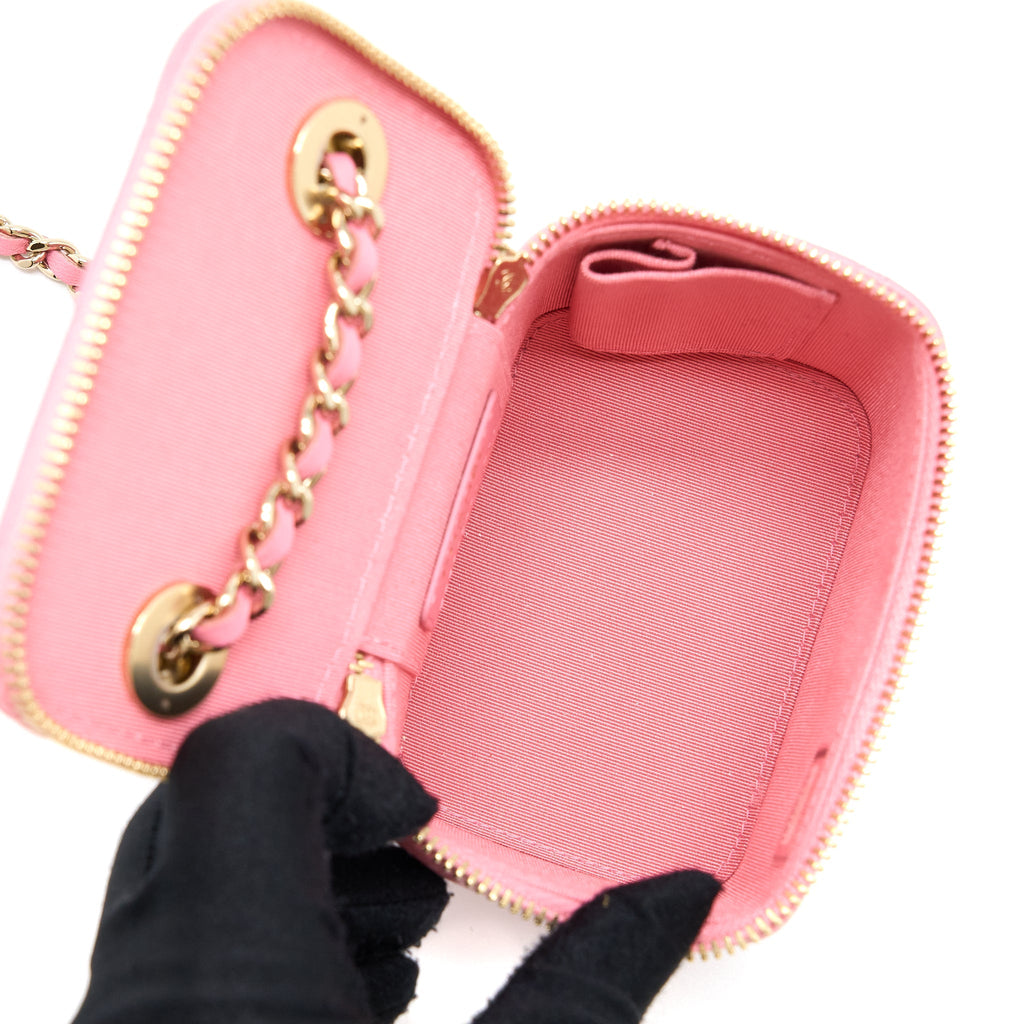 Chanel Mini Trendy CC Vanity with Chain Lambskin Pink L
