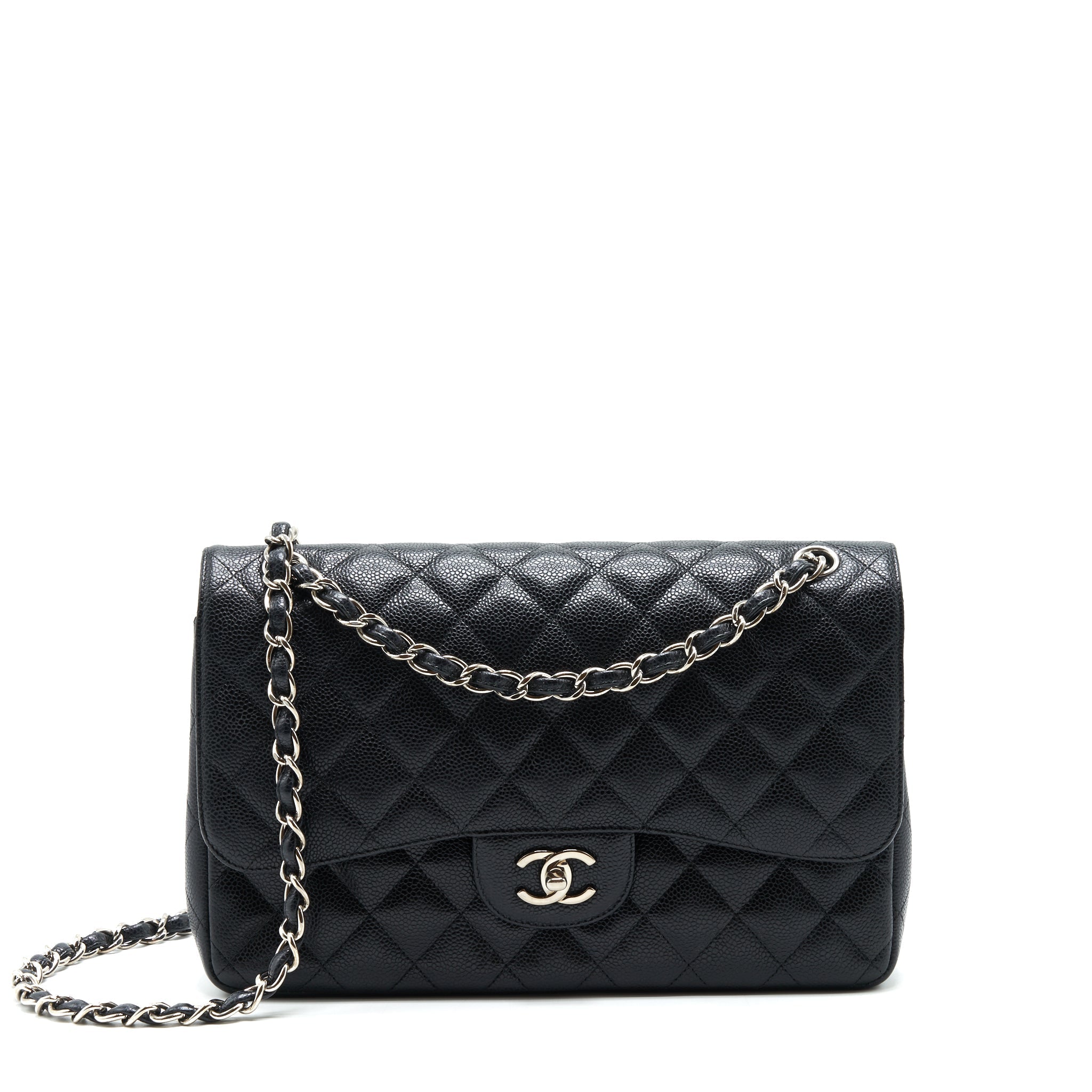 Chanel Jumbo Classic Flap Bag Caviar Black