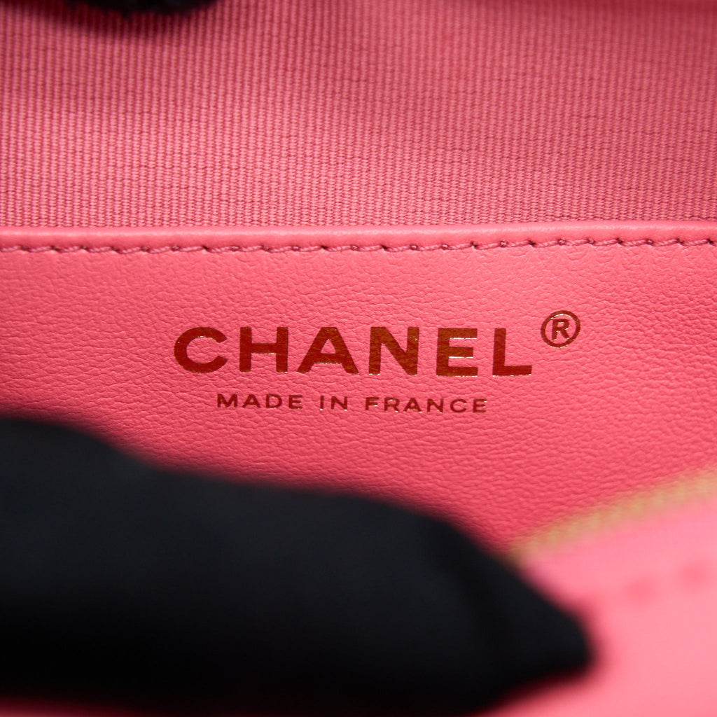Chanel 22S Heart Bag Lambskin Pink L